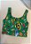 Cropped Feminino Dupla Face Estampa Tropical Brasil Verde em Poliéster – Conforto e Estilo para o Verão - Imagem 1