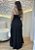 Vestido Longo Preto de Poá em Viscose com Alças e Lastex – Romântico e Elegante - Imagem 2