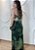 Vestido Midi Tule Verde Estampado com Amarração nas Costas – Leveza e Elegância - Imagem 2