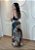 Vestido Midi Tule Nude+Verde Transparência e Amarração nas Costas Elegância - Imagem 2