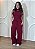 Conjunto Feminino Canelado Comfy Vinho com Elastano – Conforto e Elegância no Dia a Dia - Imagem 1
