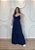 Vestido Azul Marinho em Viscose Sarjada – Decote V e Marias | Tamanho Único - Imagem 1