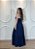 Vestido Azul Marinho em Viscose Sarjada – Decote V e Marias | Tamanho Único - Imagem 2