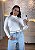 Blusa Feminina Drapeada em Poliamida Gola Alta Manga Longa - Tamanho Único - Imagem 1