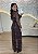Vestido Longo Feminino em Tule com Forro Animal Print - Imagem 2