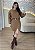 Vestido Tricô Feminino Manga Longa Nude - Imagem 1