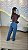 Calça Jeans Feminina Básica Escura– Modelagem Reta - Imagem 3
