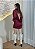 Vestido Curto Costa Aberta Feminino Vinho – Modelagem Ajustada e Elegante - Imagem 2
