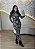 Vestido Feminino Mid Poliamida - Estampa Preta - Imagem 1