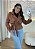 Jaqueta Feminina em Suede com faixa - Imagem 1