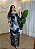 Vestido Feminino Mid de Tule - Estampa Azul - Imagem 1