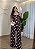 Conjunto Feminino Alfaiataria Estampa Poa - Marrom - Imagem 1