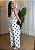 Conjunto Feminino Alfaiataria Estampa Poa - Branco - Imagem 2