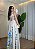 Vestido Feminino Tecido Viscolinho Azul e Flores - Imagem 2