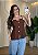 Blusa Tecido Marrant Modelo V com Detalhes de Botões - Lisas - Imagem 1