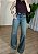 Calça Jeans Wide Leg Básica Lavagem Vintage - Imagem 2