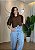 Cropped Camisa Detalhe Bolso Tecido Marrant - Imagem 6