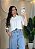 Cropped Camisa Detalhe Bolso Tecido Marrant - Imagem 1