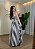 Vestido Listrado Tricoline - Marrom e Off - Imagem 2