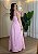 Vestido Poá Tricoline - Rosa e Vermelho - Imagem 2