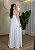 Vestido Feminino Viscolinho Poá Branco - Imagem 2