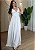 Vestido Feminino Viscolinho Poá Branco - Imagem 1