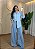 Camisa Feminina em Viscolinho - Azul Bebê - Imagem 2