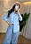 Camisa Feminina em Viscolinho - Azul Bebê - Imagem 1