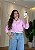 Camisa Feminina em Viscolinho -Rosa Bebê - Imagem 1