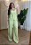 Conjunto Feminino Bata +Calça Pantalona Linho - Verde Menta - Imagem 1
