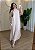 Vestido Feminino Viscolinho Listrado Frente Única - Rosa - Imagem 1