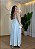 Vestido Feminino Viscolinho Listrado Frente Única - Azul - Imagem 2