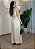 Conjunto Feminino Crepe de Seda Modelo Calça Aladim e Blusa - Nude - Imagem 2