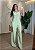 Conjunto Feminino em Tecido Marrant Colete Bojo e Calça de Elástico - Verde Menta - Imagem 1