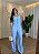 Conjunto Feminino em Tecido Marrant Colete Bojo e Calça de Elástico - Azul Bebê - Imagem 1