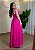 Vestido Rosa Pink em Viscose Sarjada – Decote V e Marias | Tamanho Único - Imagem 2