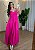 Vestido Rosa Pink em Viscose Sarjada – Decote V e Marias | Tamanho Único - Imagem 1