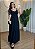 Vestido Preto em Viscose Sarjada – Decote V e Marias | Tamanho Único - Imagem 1