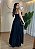 Vestido Preto em Viscose Sarjada – Decote V e Marias | Tamanho Único - Imagem 2