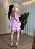 Conjunto Feminino Bata e Short Saia em Chiffon com Amarração - Rosa Bebe - Imagem 2