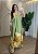 Vestido Feminino Alça e Decote V Estampado Verde - Imagem 1