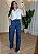 Calça Feminina Jeans Wide Ballon Cós Virado Onça - Imagem 4