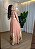 Vestido Feminino Alça e Decote V - Coral Estampa Floral - Imagem 2