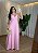 Vestido Midi de Linho - Rosa - Imagem 1