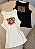 Regata Canelada Estampada Feminina – tomate - Imagem 1