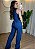 Conjunto Feminino Jeans Azul Calça e Colete Alongado - Imagem 2