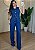 Conjunto Feminino Jeans Azul Calça e Colete Alongado - Imagem 1