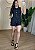 Conjunto Feminino Jeans Estonado Short e Colete Alongado - Imagem 1