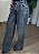 Calça Jeans Feminina Wide Leg de Cintura Alta – Lavagem Cinza - Imagem 4