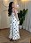 Vestido Longo Poá em Tricoline – Leveza e Charme - Marrom - Imagem 2